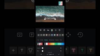 Sea waves Text Reveal 📸in Vn Editor tutorial #shorts