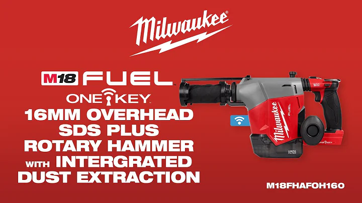 Milwaukee M18 FUEL 16mm Overhead SDS Plus Rotary Hammer W/ Integrated Dust Extraction - M18FHAFOH160