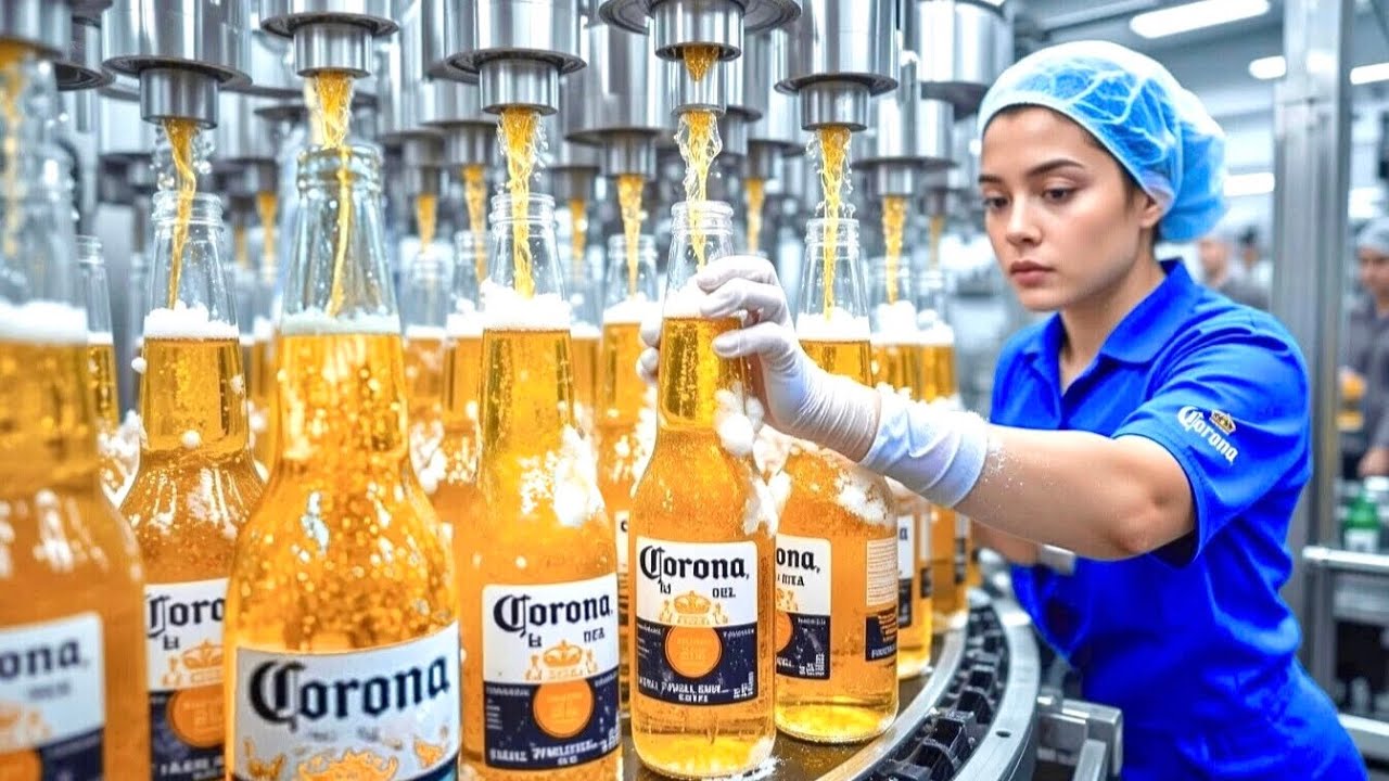 CÓMO se HACE la CERVEZA CORONA 🍺 | PROCESO INDUSTRIAL 🏭