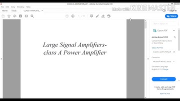 Introduction to power amplifiers