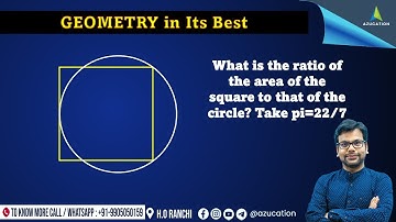 Geometry for CAT | Circle Touching Side and Vertices of a Square | Maths By Amiya