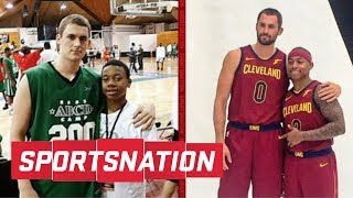 Kevin Love and Isaiah Thomas recreate old photo at Cavaliers Media Day | SportsNation | ESPN