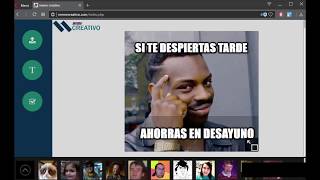 Como crear memes personalizados en memeCreativo