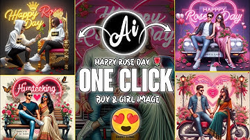 Happy Rose Day 🌹 Ai 3D Image | Trending Ai 3D Photo Editing | Bing Ai Editing