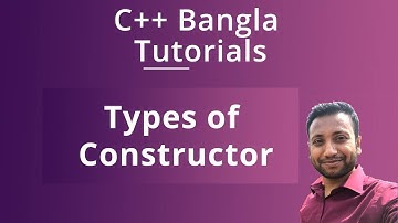 C++ Bangla Tutorials 70 : Types of Constructor | constructor overloading