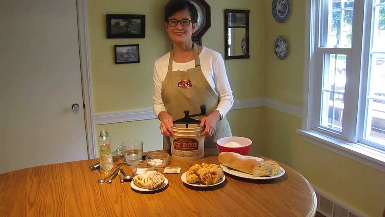 EZ DOH Manual Bread Dough Maker Instructional Demo - YouTube