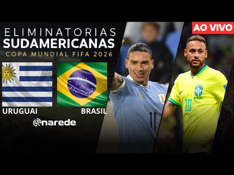 URUGUAI X BRASIL AO VIVO  ELIMINATÓRIAS COPA 2026 AO VIVO - 4ª RODADA 