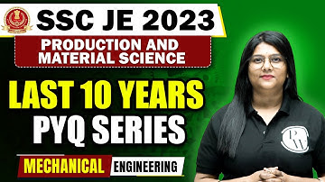 SSC JE 2023 | Material Science And Production Engineering | SSC JE Previous Year Question Paper