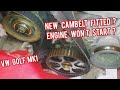 GOLF MK1 : Engine won't start after Cambelt Change. #golfmk1 #vwgolf #vwfox #golfmk2 #vwcaddy #