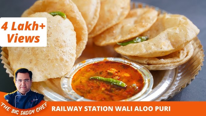 Railway Station Aloo Puri Recipe Make 2024