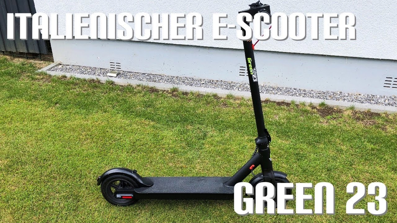 E-Scooter Green 23 - YouTube
