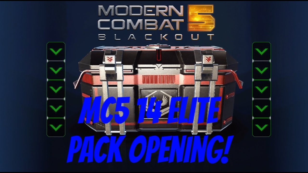 Modern Combat 5: Blackout - 14 Elite Pack Opening!