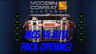 Modern Combat 5: Blackout - 14 Elite Pack Opening!