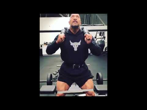 The Rock Lifting Heavy Squats Workout | FOCUS!