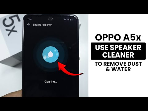 How to Use Speaker Cleaner to Remove Dust and Water on Oppo A5x