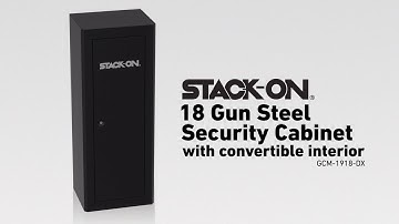 18 Gun Welded-Steel Security Cabinet with Beveled Edge