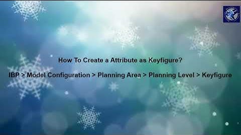 How to Create Attribute as Keyfigure in IBP