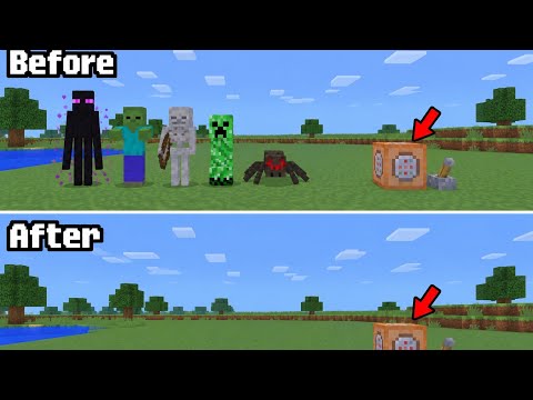 🔥 How to KILL ALL MOBS In MINECRAFT easy tutorial #minecraft #gaming 