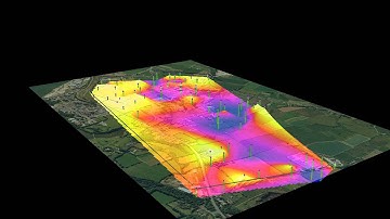 3D ArcGIS Modelling Borehole Data Black Background