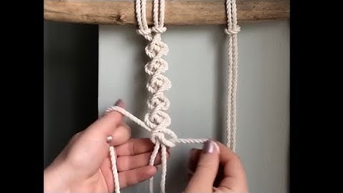 DIY Macrame/how to/macrame tutorial some basic macrame knot