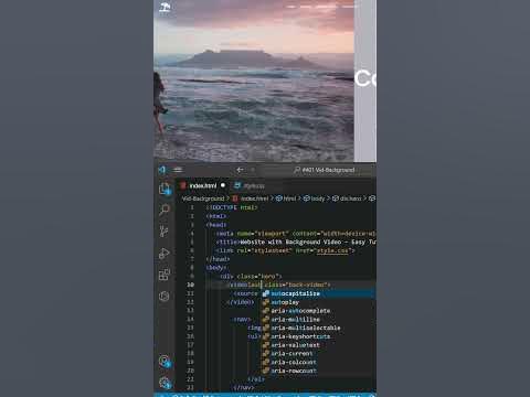 Add Video In Website Background Using HTML and CSS #html #css - YouTube