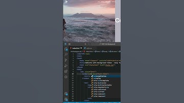 Add Video In Website Background Using HTML and CSS #html #css