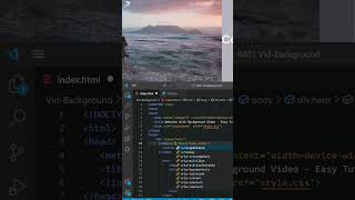 Add Video In Website Background Using HTML and CSS #html #css