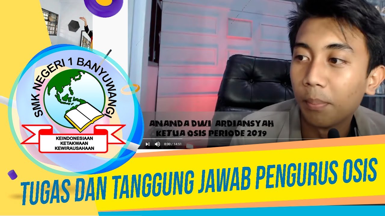 WEBINAR TUGAS DAN TANGGUNG JAWAB PENGURUS OSIS - YouTube