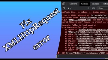 How to Fix XMLHttpRequest error | Dart/Flutter: Http request raises XMLHttpRequest error