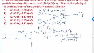 9) Perfectly Inelastic Collision using ijk 1 - numerical