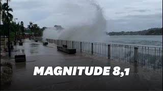 Des vagues de trois mètres dans le Pacifique à cause du séisme