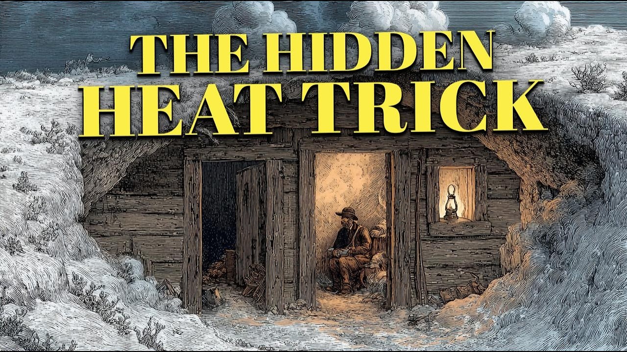 The Underground Trick That Kept Frontier Homes 30°F Warmer Than the Air