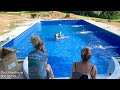 Timelapse DIY Swimming Pool Kit Construction, Built By The Ahlvers Family!