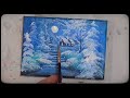 Winter Retreat | REAL TIME / EASY!! Acrylic Painting Tutorial | Step By Step Landscape