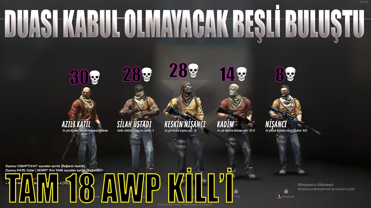 AWP ADAM SAHNEDE !! CyberRulz Mekiple CSGO DUST2 Rekabetçi Oynuyor