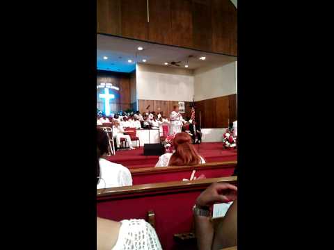 Cousin Brenda singing He looked beyond my faults,