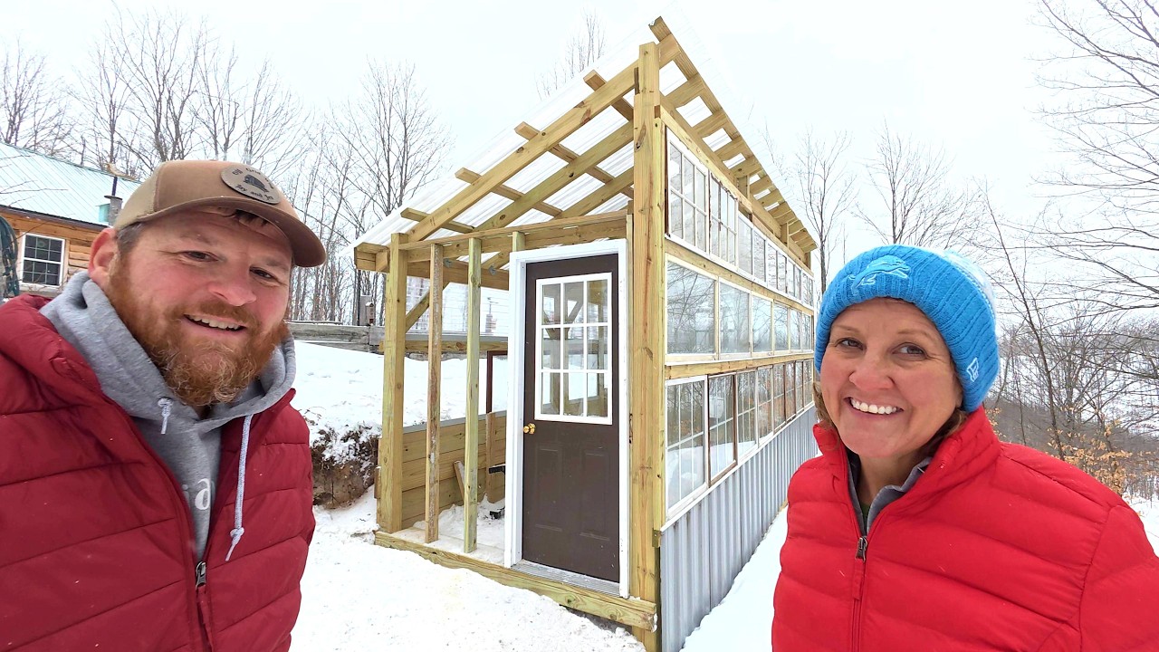 This Might Be Crazy… But We Did It Anyway!! Harsh Winter Weather Greenhouse Build