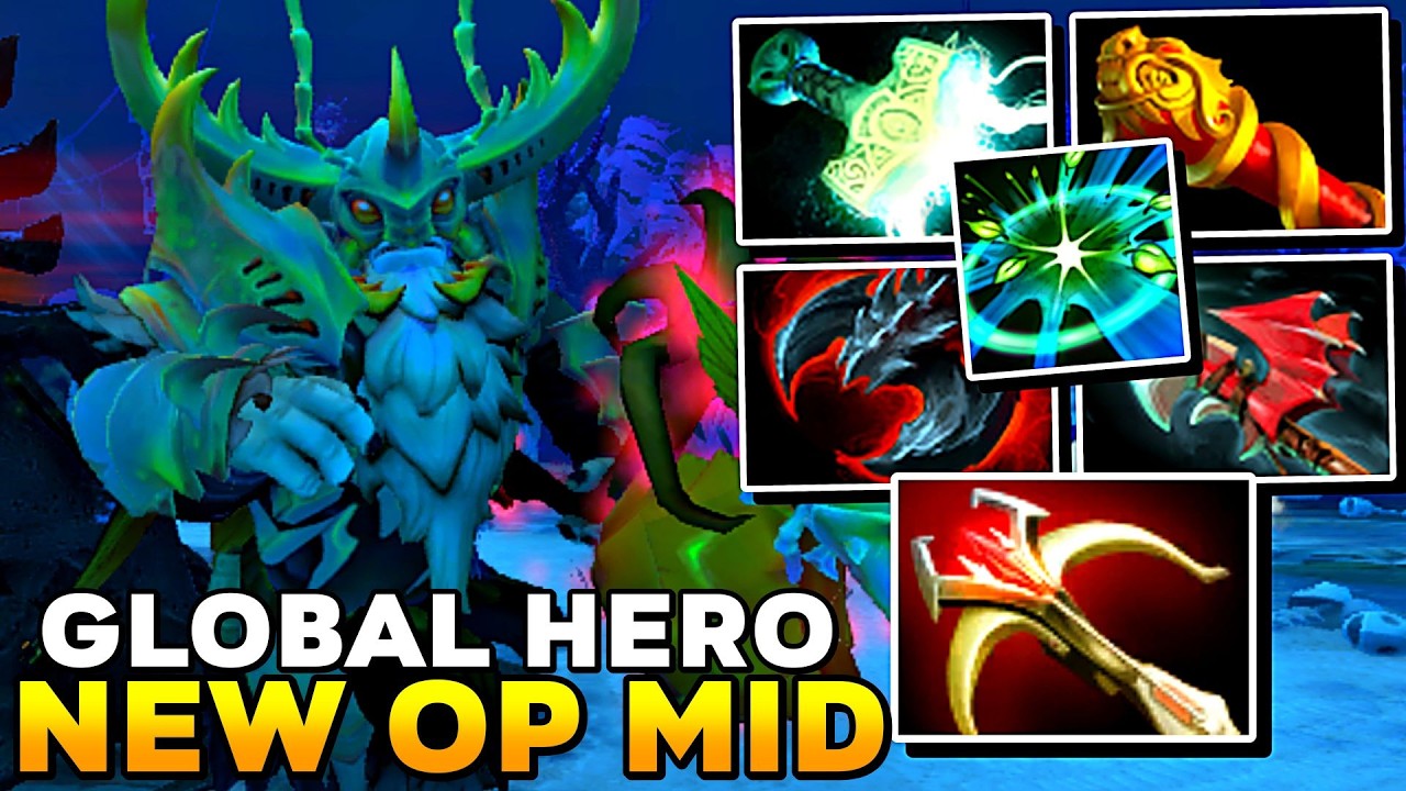 NEW OP MID Nature Prophet Right Click Intense Ganking Tree Global Hero - Dota 2