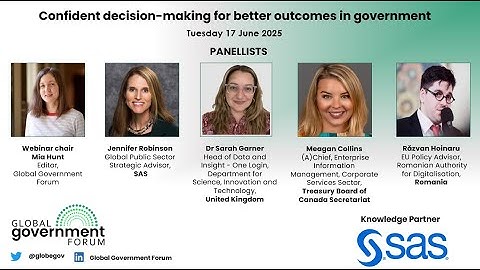 Confident decision-making for better outcomes in government