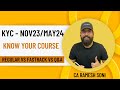 Know your Course KYC Regular VS Fast Track VS Q&A Batch CA Ramesh Soni English