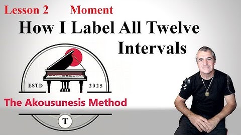 Lesson 2 Moment How I label all twelve intervals