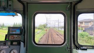 【前面展望】名鉄６０００系６０３０Ｆ普通　岐阜行き須ケ口駅〜国府宮駅