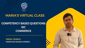 COMPETENCY BASED QUESTIONS | ISC | COMMERCE | MARIA