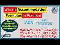 Accommodation  its formulas in clinical practice