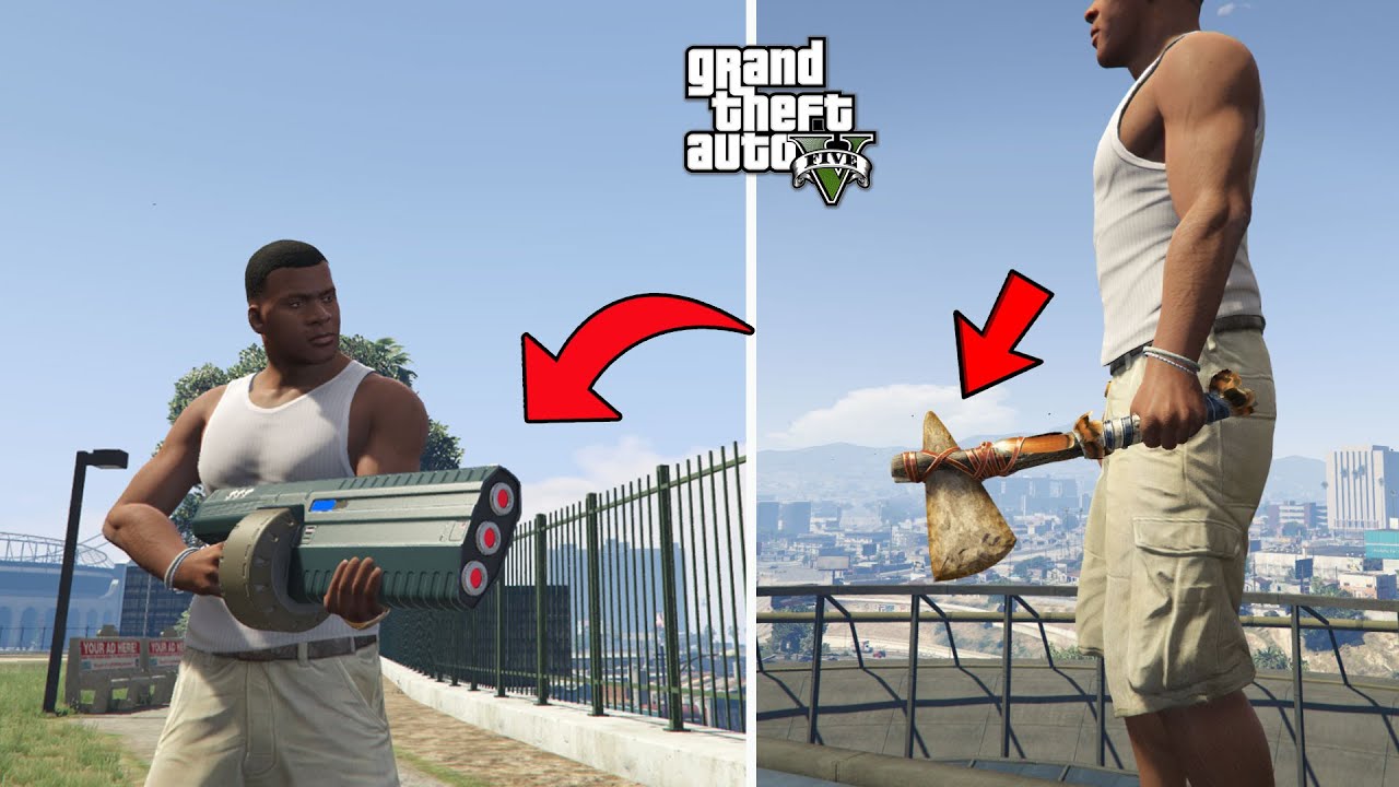 GTA 5 - All Secret And Rare Weapon Locations (Flare Gun, Stone Hatchet & More)