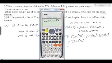 |Probability And Statistics For Engineering And Scientist|Question 5.7 Ch 5|Binomial Distribution|
