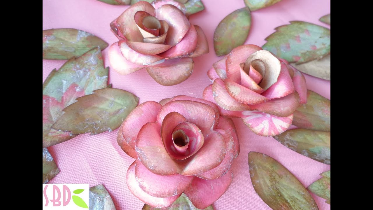Rose e farfalle di carta paper roses and butterflies youtube Rose e fiori