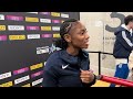 Melissa Jefferson-Wooden says her 10.62 win at World Ultimates was her best 100m performance ever