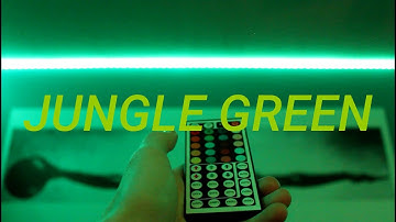 How to make JUNGLE GREEN on LED Light Strips! (Custom DIY Light Strip Colors #40)