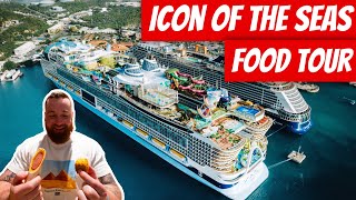 Icon of the Seas FOOD TOUR! | Royal Caribbean 2024